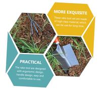 WEKADRIN Pelle De Jardinage Pratique Outils De Jardin avec Râteau Outil Extérieur pour Ameublir Le Sol Et Prendre Soin des Fleurs