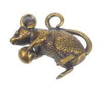 WEKADRIN Pendentif Souris Laiton Léger pour Bijoux DIY Ornement Rat Cuivre Résistant Corrosion Charm Mignon pour Porte-clés Sacoche et Décoration Créative