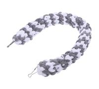 WEKADRIN Perchoir Suspendu en Corde Coton pour Perroquet 60 Cm Gris-Blanc, Corde d'escalade et Balançoire pour Cage Oiseaux, Jouet Accessoire pour Perroquets et Reptiles