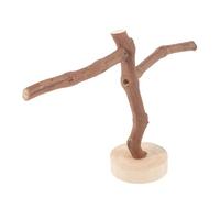 WEKADRIN Perchoirs pour Oiseaux Naturels en Branche de Vigne 2 Barres Horizontales, Hauteur 20 Cm, pour Cage D’Oiseaux, Perruches, et Perroquets, Jouet de Griffage et Exercice des Pattes