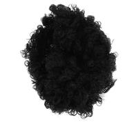 WEKADRIN Perruque Courte Afro Bouclée Style Réaliste Wig Cosplay Synthétique Confortable Adaptée Fêtes et Événements