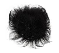 WEKADRIN Perruque Homme Cheveux Naturels Noir Naturel Machine Tressée Remplacement pour Calvitie Extension de Cheveux Clip-in Adaptée à Toutes Formes de Visage