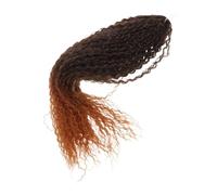 WEKADRIN Perruque Tresse Africaine Cheveux Au Crochet Vague D'eau Des Extensions De Cheveux Brun Fil Haute Température