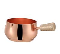 WEKADRIN Petite Coupelle Inox pour Sauces avec Poignée Pratique Récipient pour Condiments Dips et Vinaigrettes Facile à Nettoyer pour Maison et Restaurant Finition Rose Doré