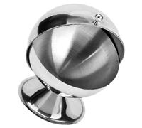 WEKADRIN Petite Poubelle Ménagère en Acier Inoxydable Couvercle, Corbeille à Papier de Bureau Compacte, Poubelle de Table pour Chambre Cuisine, Anti-odeurs, Design Pratique et Solide