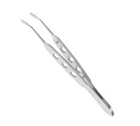 WEKADRIN Pince de Massage des Glandes de Meibomius en Acier Inoxydable Argenté Pince d'Extraction Précise 3X6 MM Outil de Nettoyage des Paupières pour Soulagement des Yeux Secs et Soin