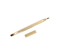 WEKADRIN Pinceau à Lèvres Rétractable Double Embout Doré Brosse Cosmétique Fine et Dense pour Maquillage Précis Portable et Compact Outil Essentiel pour Se Maquiller au Quotidien