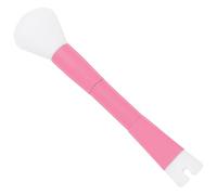 WEKADRIN Pinceau Maquillage Double Embout Forme U pour Contour Nez et Mélangeur Poudre Multifonction Rose