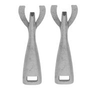 WEKADRIN Pinces Pour Poêle à Fajitas En Fonte, Lot De 2, Pince à Plaque Chauffante Résistante, Accessoire Multifonction Pour Barbecue Et Cuisson Au Four