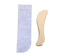 WEKADRIN Planche à Gratter En Laiton S, Planche De Massage Gua Sha Visage Et Corps, Outil De Soin Traditionnel, Stimulation Immunitaire, Usage Facial Et Corporel, Pour Détente Et Bien-