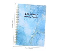 WEKADRIN Planificateur Annuel à Spirale Agenda Journalier Hebdomadaire et Mensuel Cahier de Planification Élégant pour Étudiants et Professionnels Organiseur de Vie Compact