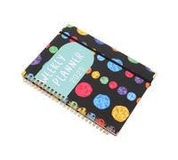 WEKADRIN Planner Mensuel avec Reliure Double Spirale Agenda Académique Universitaire Cahier Planning pour École et Budget Couverture Colorée et Pages à Plat