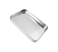 WEKADRIN Plaque Pâtisserie Acier Inoxydable Plateau Rectangulaire pour Cuisson et Cuisson Vapeur Plateau de Service pour Vermicelles et Apéritifs Adapté Maison et Restaurant