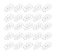 WEKADRIN Plaquettes de Nez en Silicone Transparentes pour Lunettes Coussinets de Rechange Antidérapants Insert Clipser pour Pont de Nez Lot de 200 Pièces Confort pour Port Quotidien et