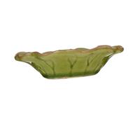 WEKADRIN Plateau Céramique pour Huiles Essentielles Récipient Spa pour Bol Mélangeur Stable et Sûr pour Salon de Beauté Support Diffuseur Parfum Vert