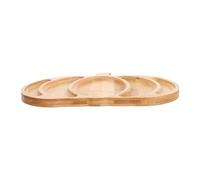 WEKADRIN Plateau de Service Forme de Citrouille Compartiments pour Apéritifs Fromages Fruits Plateau Naturel pour Dautomne Halloween Thanksgiving
