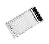 WEKADRIN Plateau En Acier Inoxydable Petit 20 x 15 Cm Pour Outils De Manucure Et Tatouage, Plateau Plat Pour Petites Pièces Métalliques, Usage Salon De Beauté Et Laboratoire