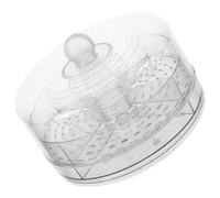 WEKADRIN Plateau Rotatif Avec Couvercle Compartiments Boîte De Rangement Portable Pour Fruits Légumes Et Snacks Plateau Frais Réfrigéré Pour Pique- Et Fêtes