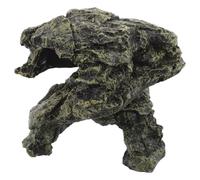 WEKADRIN Plateforme de Prélasse pour Tortue avec Rampe et Cachette Abri Résine Étanche pour Aquarium et Terrarium Espace Exploration Compact pour Reptiles et Tortues Terrestres