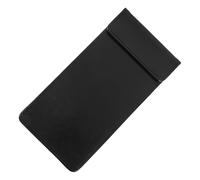 WEKADRIN Porte-menu Magnétique en Similicuir Noir 10x20 Cm pour Restaurants et Bars, Présentateur de Chèques Multifonction, Presse-papiers Serveur, Fournitures de Restaurant