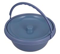 WEKADRIN Pot de Chambre Portable en Plastique Résistant Compact et Léger Bords Arrondis Stable et Facile à Nettoyer - Crachoir pour Personnes Âgées Femmes Enceintes et Usage Domestique