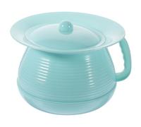 WEKADRIN Pot de Toilette Garçon Fille avec Couvercle Pot de Chambre Portable Plastique Antidérapant Adapté Personnes Âgées Garçon Fille et Femmes Enceintes et Facile à Transporter