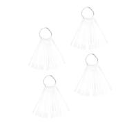 WEKADRIN Présentoirs Vernis Ongles Nuancier 150 Pièces Taille Standard Outil Entraînement Manucure Professionnel Salon Usage Pratique Transparent Anneau Métal