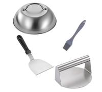 WEKADRIN Presse Burger Acier Inoxydable avec Poignée Ergonomique Moule à Steak Haché pour Barbecue et Fête Outil Pratique pour Viande et Galette