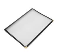WEKADRIN Protège Menu Transparent Pages PVC Premium Porte Bloc Pratique pour Restaurants Cafés Bars et Hôtels