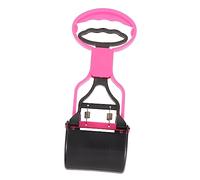 WEKADRIN Ramasse-crottes Pliable pour Chiens Moyens Clip Solide et Accessoire Pratique pour Ramassage Extérieur avec Rangement Sacs Poubelle Facile à Nettoyer Suspendre Petite Rouge