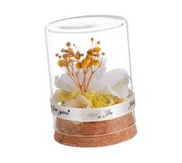 WEKADRIN Rose Éternelle sous Cloche Verre Délicate Décoration Romantique pour Saint Valentin et Noël Cadeau pour Femme Ornement Élégant pour Maison et Bureau
