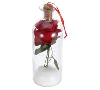 WEKADRIN Rose Stabilisée sous Cloche en Verre 20 X 7 Cm Message Audio Personnalisable, Décoration Intérieure Romantique pour Saint Valentin, Fête des Mères, Présent pour Femme ou Maman