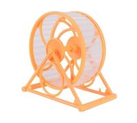 WEKADRIN Roue D’Exercice Silencieuse pour Hamster Ø125 CM de Course Jaune en Plastique Accessoire Cage Hamster pour Petits Animaux Jogging et Petits Rongeurs