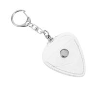 WEKADRIN Sac de Rangement pour médiators Pendentif médiator Porte-clés de Porte-Guitare Pickder Keychain Portable Picks de Guitare Tenant Trousseau Métal Transparent