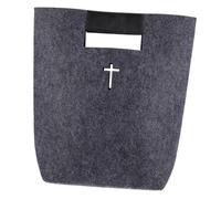 WEKADRIN Sacoche de Bible Feutre Capacité Pochette de Transport Polyvalente pour Étude Biblique et Courses Sac à Main Confortable avec Poignée PU Sac de Rangement pour Église et Usage