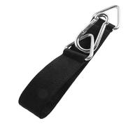 WEKADRIN Sangle Suspendre Multifonction pour Balançoire Extérieure 50 Cm Noire Mousqueton Large, Accessoire Sécurité pour Hamac Et Siège Suspendu, Fixation Résistante pour Équipement De Jardin