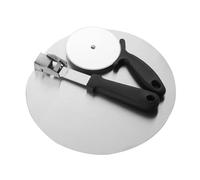 WEKADRIN Set de Pelle et Roulette à Pizza Acier Inoxydable Coupe Pâte Manuel Antidérapant pour Pizzas Gâteaux Fromages et Pains Ustensiles de Cuisine Polyvalents pour Maison Restaurant et