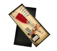 WEKADRIN Set de Plume Rétro Vintage pour Calligraphie Stylo Plume pour Débutants Design Antique et Absorption Dencre Améliorée pour et Famille
