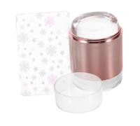 WEKADRIN Set Ongles Silicone Transparent Plaque de Stamping Outils de Rose pour Nail Art et Décorations de French