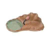 WEKADRIN Soucoupe en Céramique pour Plantes D’extérieur De Feuille De Lotus, Plateau De Pot De Fleurs Solide 7 Cm, Bac De Récupération pour Jardinière Et Bonsaï