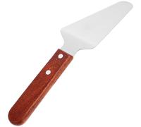 WEKADRIN Spatule à Pizza Inox avec Manche Bois Pelle Triangulaire Multifonction pour Pizza Gâteau et Pâtisserie Outil de Cuisine Ergonomique