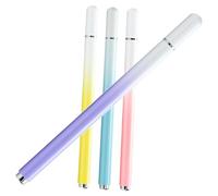 WEKADRIN Stylets pour Écran Tactile Capacitif Dégradé Coloré pour Tablette et Téléphone Portable, Lot de 4 Pièces, Métal, Haute Sensibilité, Usage Bureautique et Dessin, Couleurs Pastel