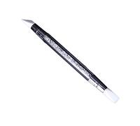 WEKADRIN Stylo Nail Pen Silicone à Double Tête pour Sculpture Dongles Tête Souple Silicone et Manche Acrylique Transparent avec Outil Manucure