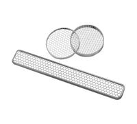 WEKADRIN Support Brûleur de Parfum en Acier Inoxydable 304 Résistant la Chaleur, Ensemble Grille Ronde Petite Taille et Grosse Grille Longue, Socle Multifonction pour Bâtonnets, Cônes
