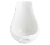 WEKADRIN Support Cuillère Céramique Blanc Repose Ustensiles Cuisine avec Bords Arrondis Rangement Vertical Sécurisé Design Épuré et Surface Lisse pour Protéger Mains et Organiser la Table