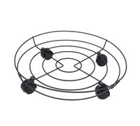 WEKADRIN Support pour Pots de Fleurs à Poulie 40 Cm pour Extérieur et Intérieur, Plateau en Fer Barrière, roulettes Mobiles pour Déplacement Facile, Support Robuste pour Jardinières