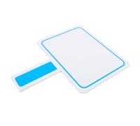 WEKADRIN Tableau Blanc Portable Recto Verso Effaçable à Sec avec Poignée Planche Blanche et Compacte pour École Vote Notation et Activités