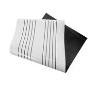WEKADRIN Tableau Effaçable Magnétique Double Face avec Portée Musicale Tableau Souple pour Enseignement et Décoration Réutilisable et Polyvalent pour Classe et Réfrigérateur