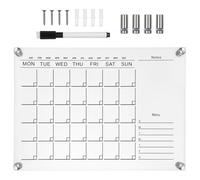 WEKADRIN Tableau Effaçable Transparent Mural avec Stylo Planificateur Hebdomadaire Multifonction pour Bureau et Étudiants Tableau Mémo Pratique et Compact