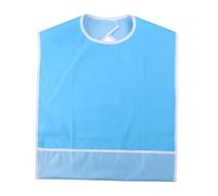 WEKADRIN Tablier Imperméable Pour Adulte Bleu Protège-repas Avec Bouton-pression Anti-huile Et Facile à Nettoyer